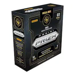 Panini - Prizm 2025 FIFA World Cup Men's Soccer Mega Box | 6 Packs, 10 Cards Per Pack - Multi-Colored