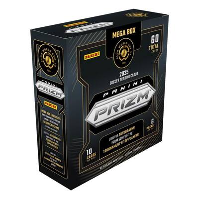 Panini Prizm 2025 FIFA World Cup Men's Soccer Mega Box | 6 Packs Panini Prizm 2025 FIFA World Cup Men's Soccer Mega Box | 6 Packs