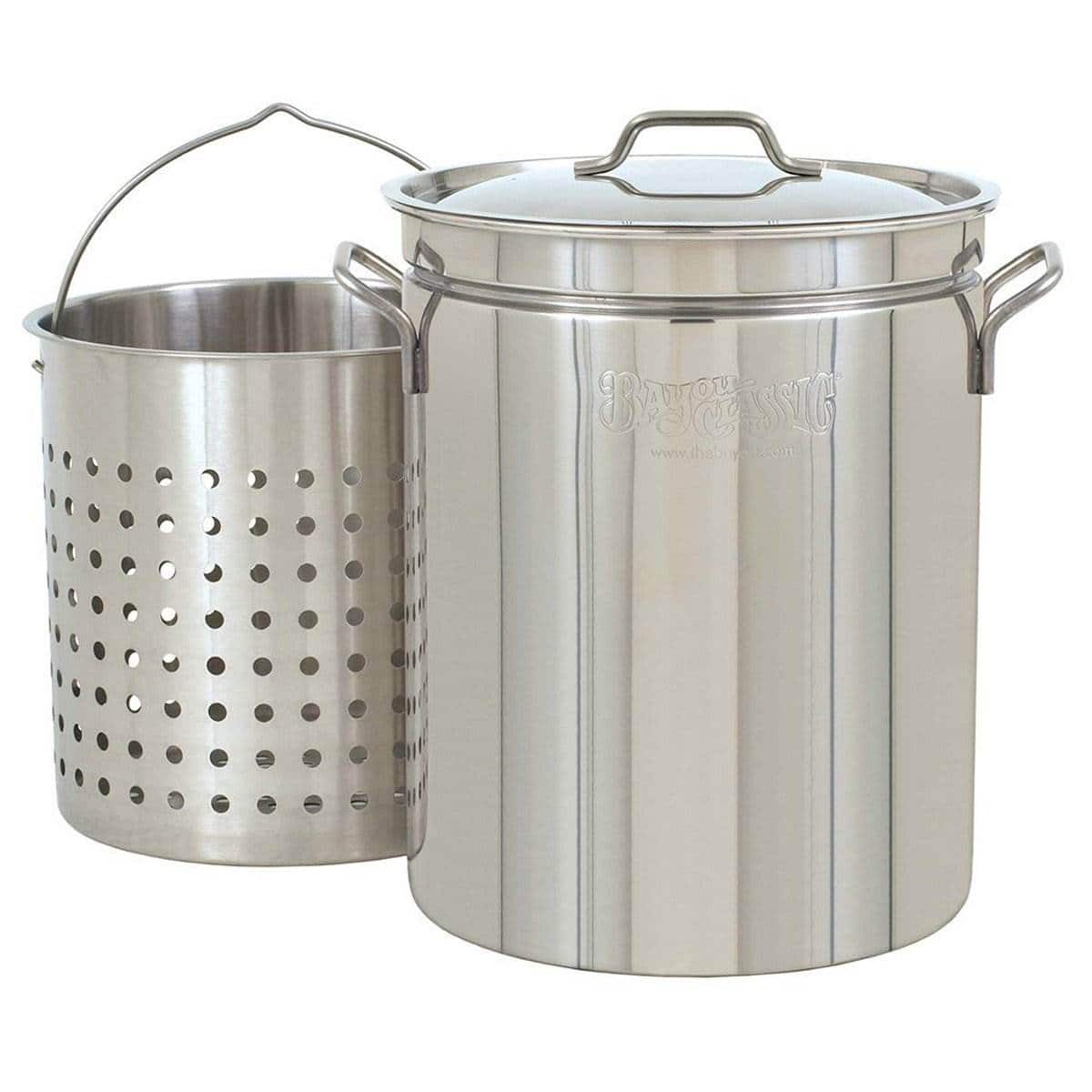 Bayou Classic - 36 Quart Stainless Steel Stockpot with Vented Lid, BC-1136 - Silver