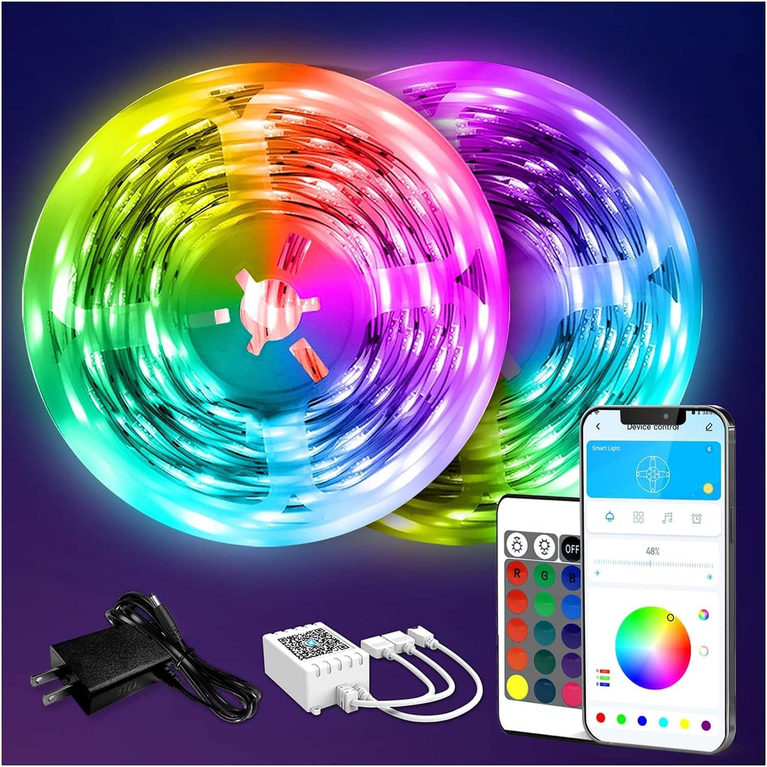 LED Strip Lights 130ft Lights Strip for Bedroom - Multicolor
