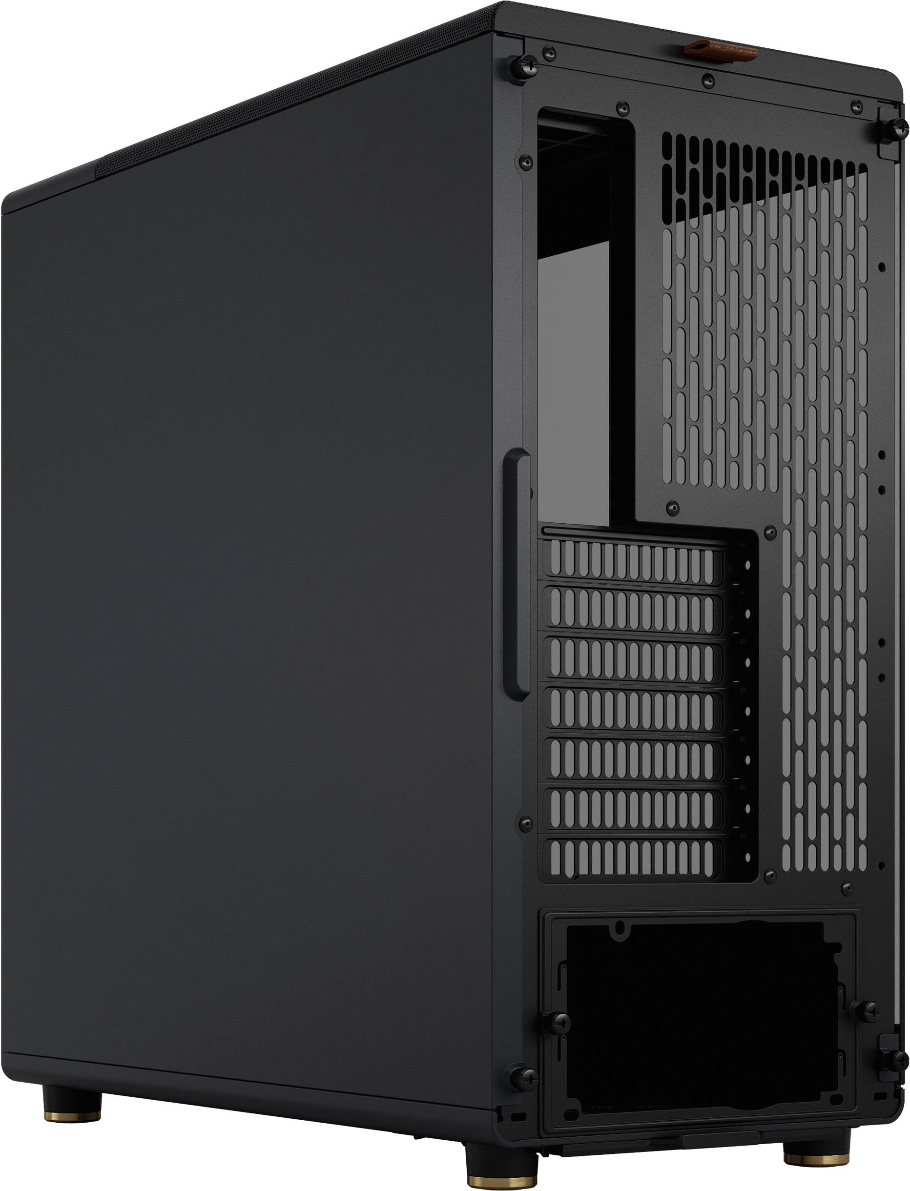 Alt View 14. Fractal Design - North Charcoal Black Chassis with Walnut Front and Dark Tinted TG Side Panel Mid-Tower PC Case - Black.