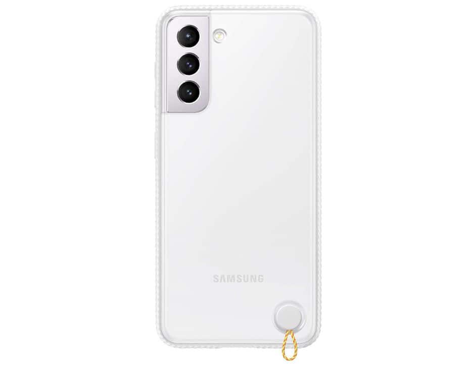 Samsung Galaxy S21用シリコンケース ホワイト Samsung Galaxy S21 Protective Cover Clear White EF-GG991CWEGUS