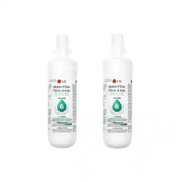 LG - Genuine LT700P 6 Mos/200 Gal Replacement Refrigerator Water Filter (2-Pack)