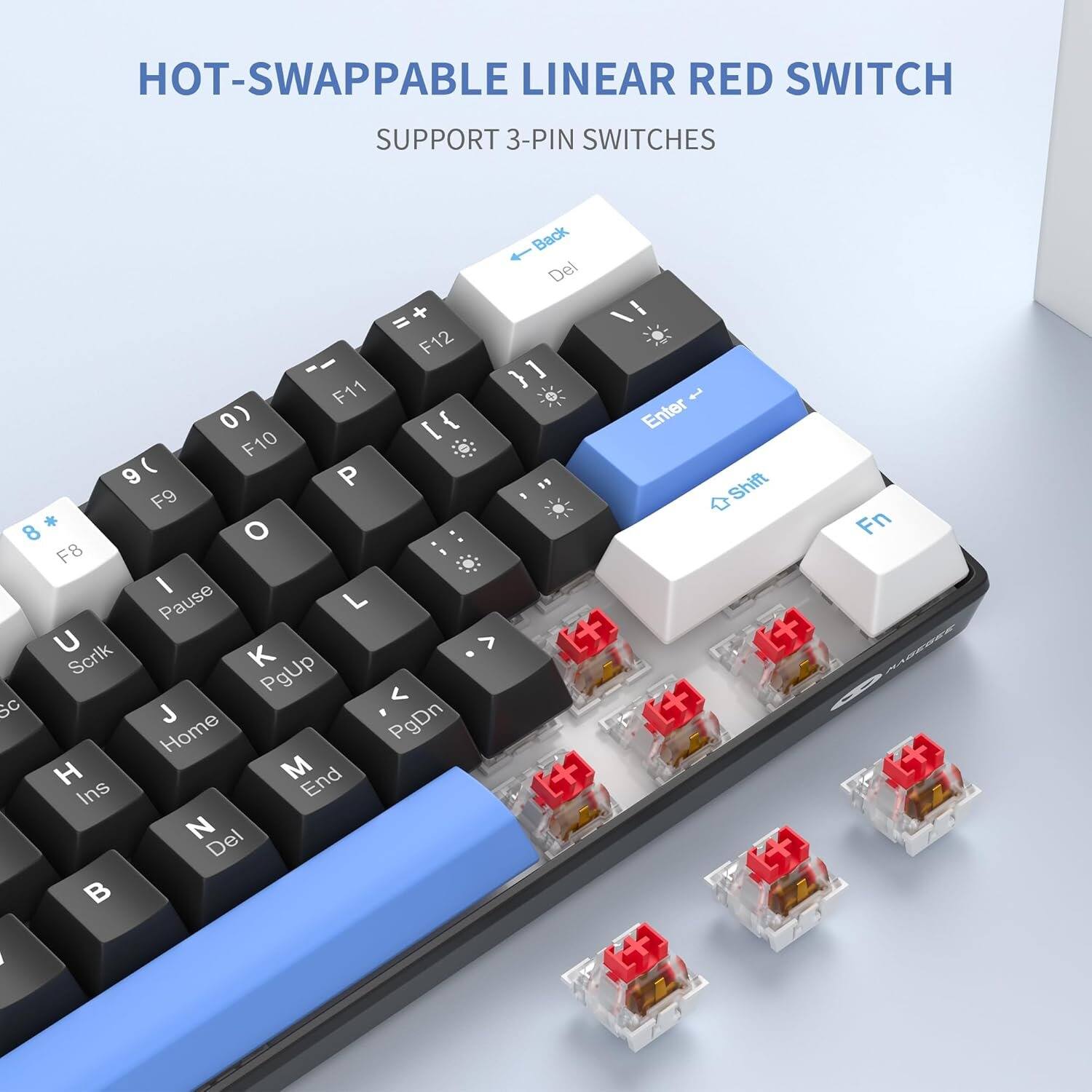 HOT-SWAPPABLE LINEAR RED SWITCH  
SUPPORT 3-PIN SWITCHES