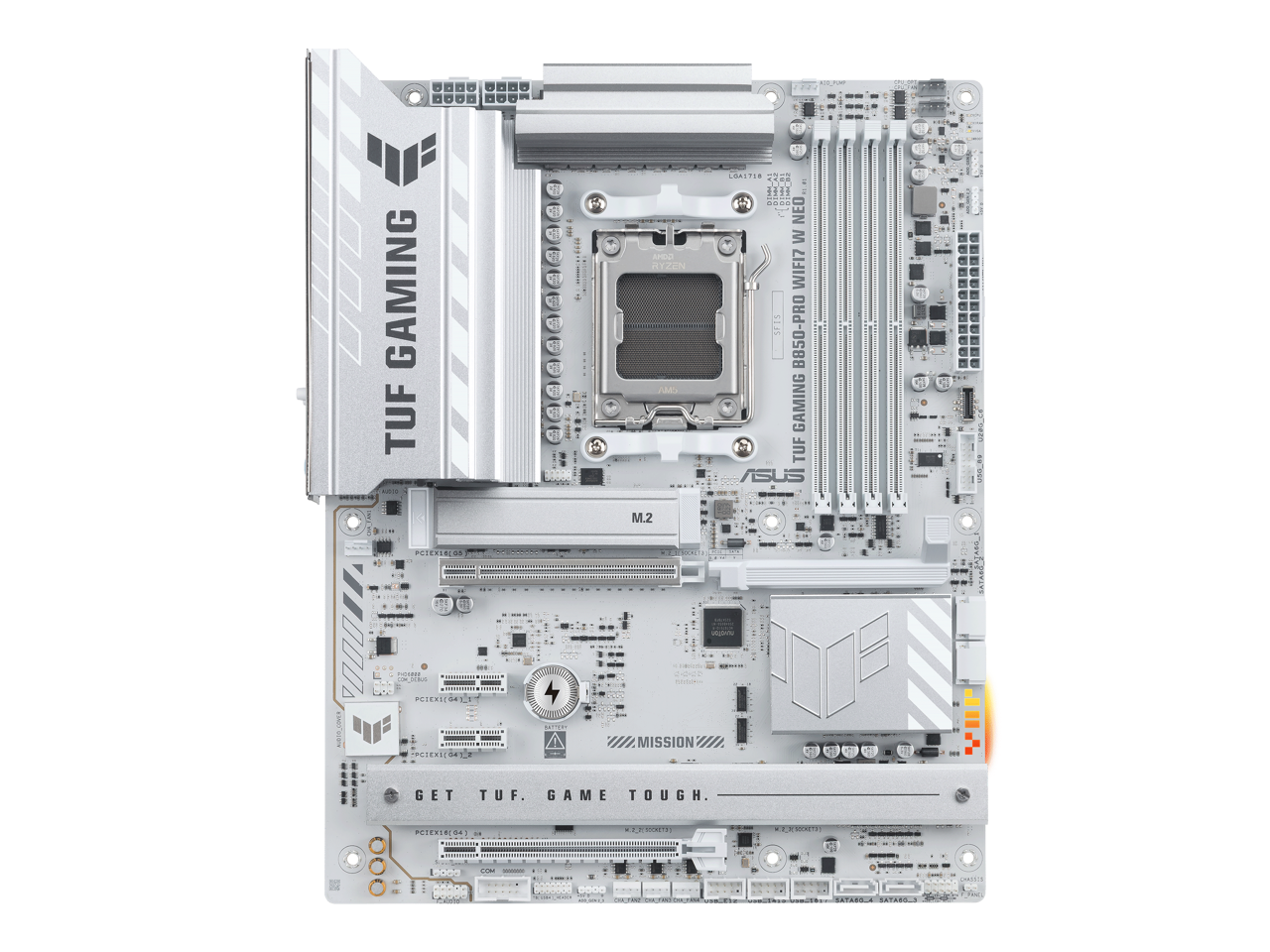 TUF GAMING  
TUF GAMING TUF ASUS  
B550-PRO GAMING  
MISSION  
GET TUF. GAME TOUGH.