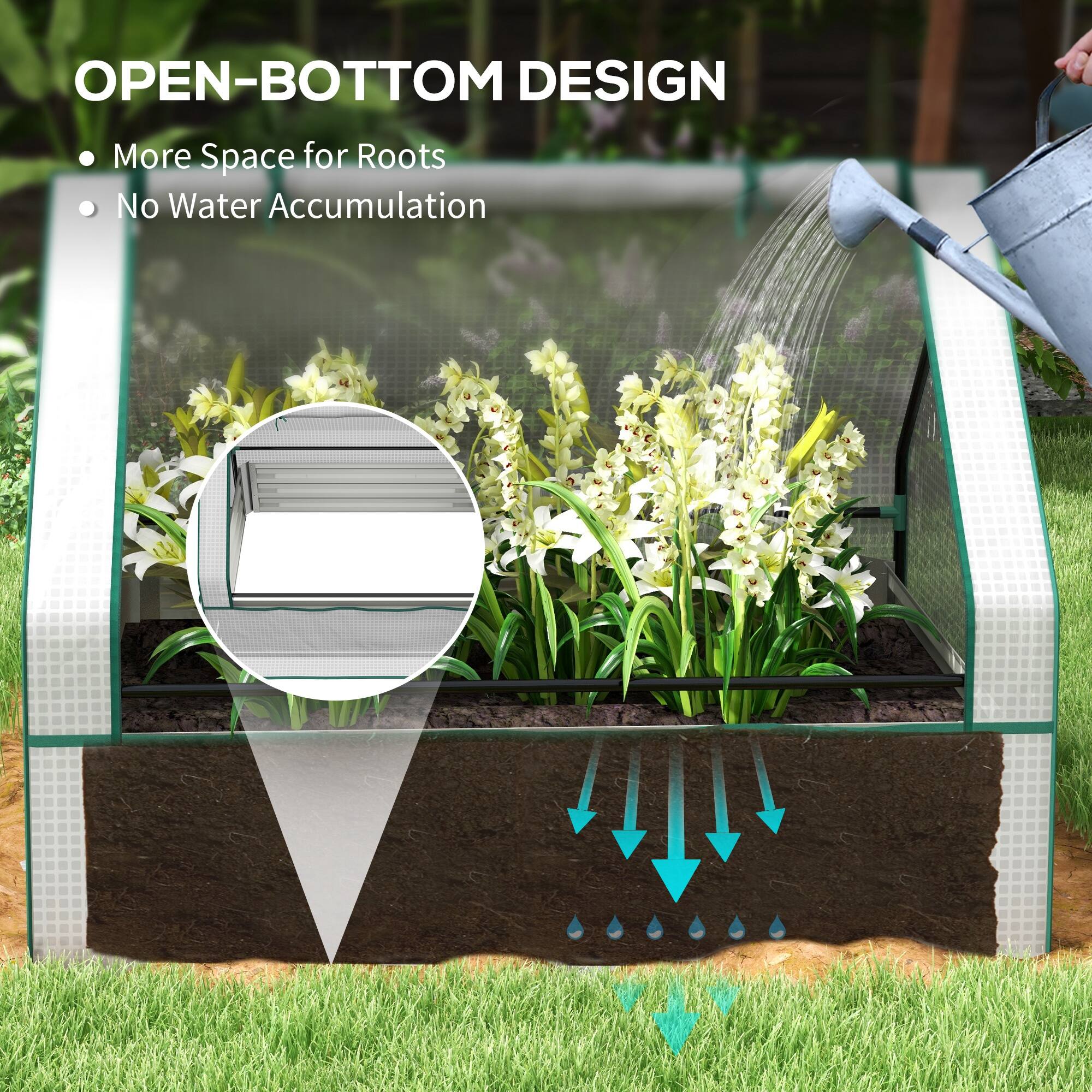 OPEN-BOTTOM DESIGN  
- More Space for Roots  
- No Water Accumulation