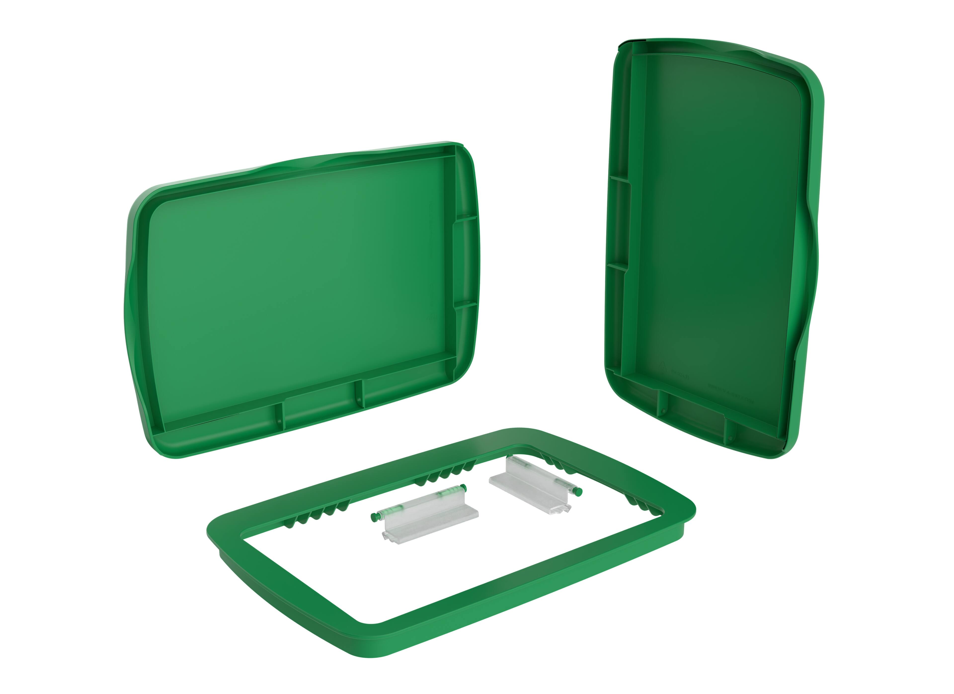 Alt View 6. Rev-A-Shelf - Rev-A-Shelf 32 qt. Trash Can Replacement Lid, Green (Lid Only), RV-32-LID-G-1 - Green.