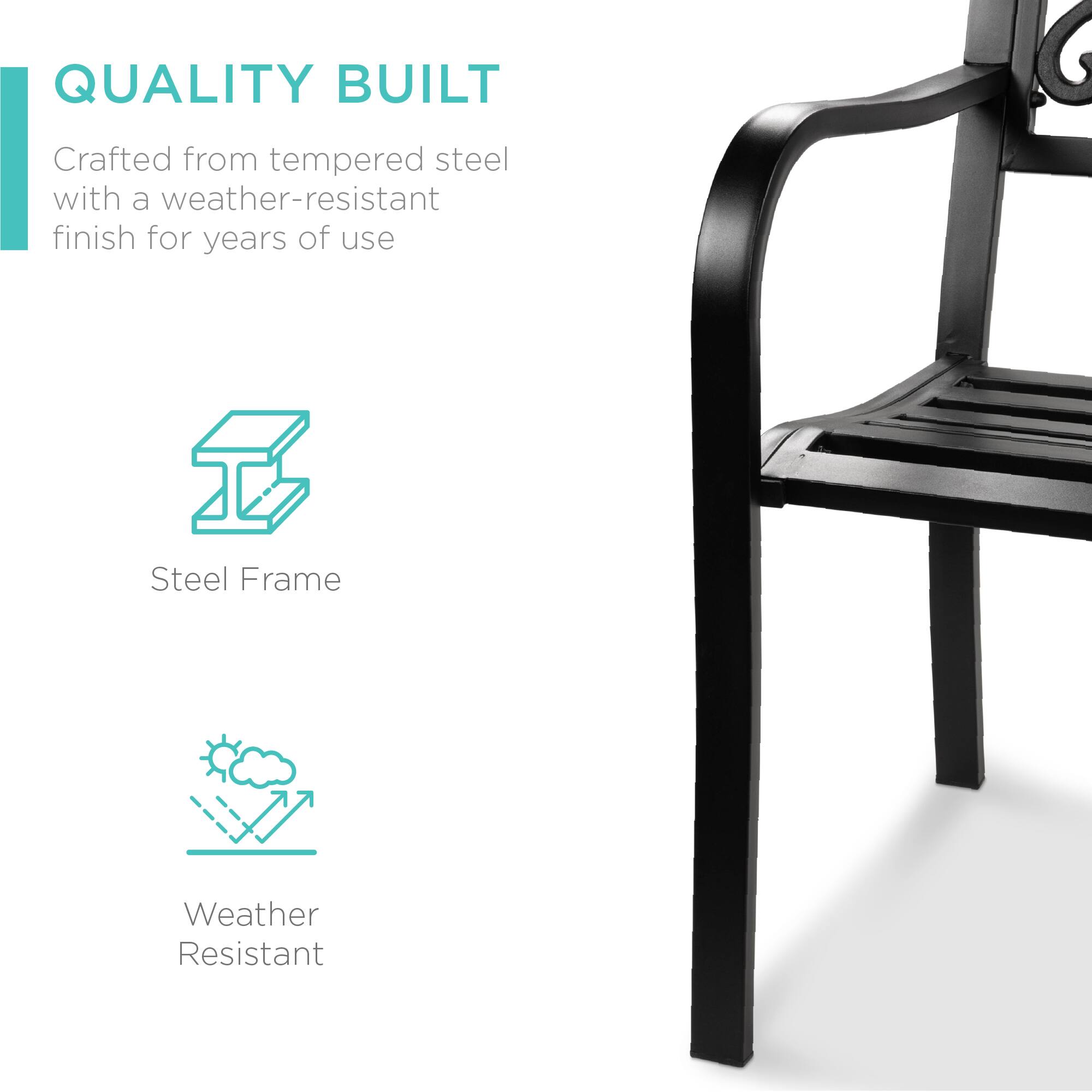 QUALITY BUILT  
Crafted from tempered steel with a weather-resistant finish for years of use  

Steel Frame  
Weather Resistant