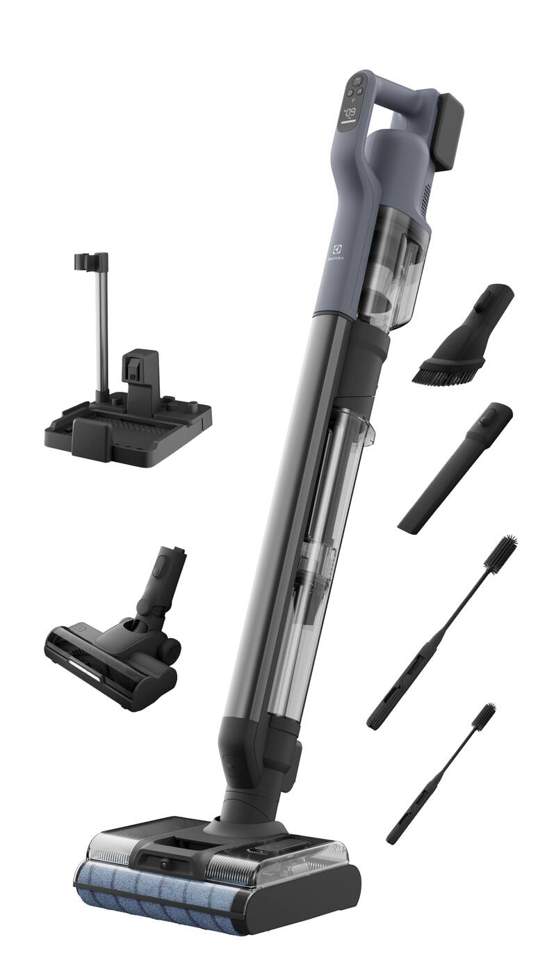 Front. Electrolux - Electrolux 2-in-1 Complete Home Wet & Dry Vacuum with Self-Clean Technology, Denim Blue - Denim Blue.