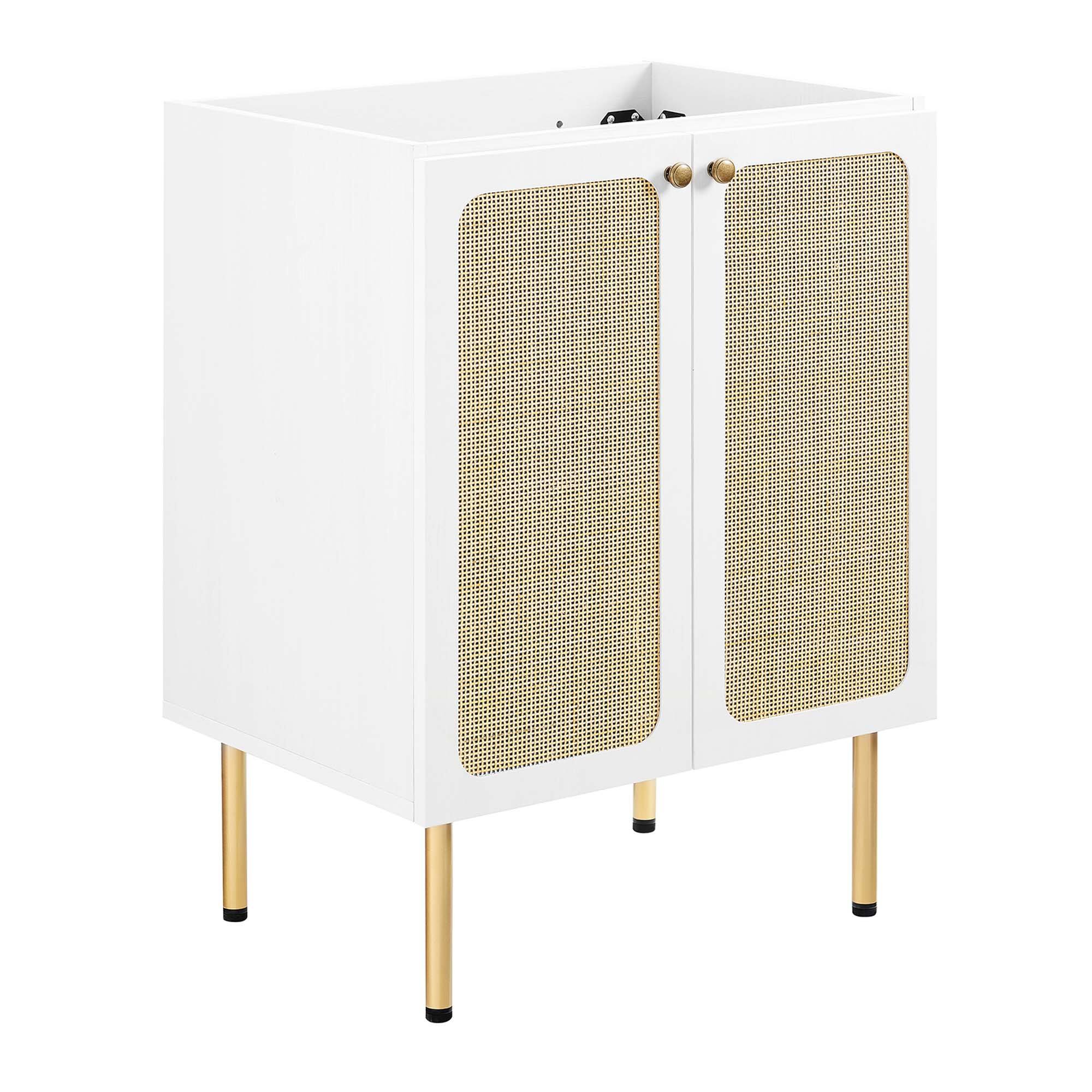 Alt View 2. Modway - Chaucer Bathroom Vanity with White Basin Included by Modway - White White.