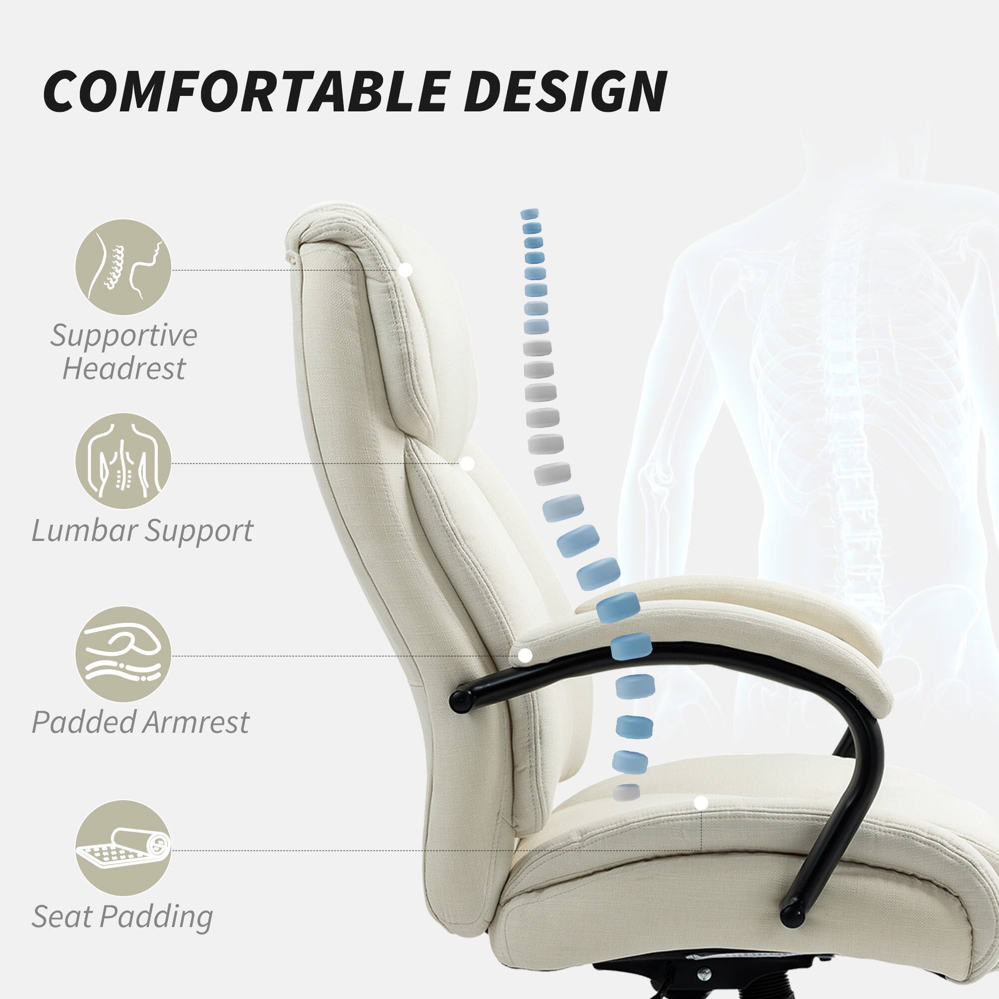 COMFORTABLE DESIGN
Supportive Headrest
Lumbar Support
Padded Armrest
Seat Padding