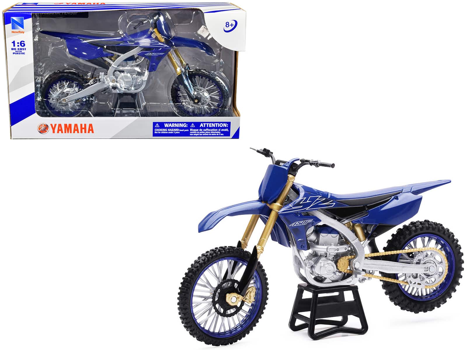 Yamaha YZ450F Dirt Bike Motorcycle 1/6 Diecast Model by New Ray