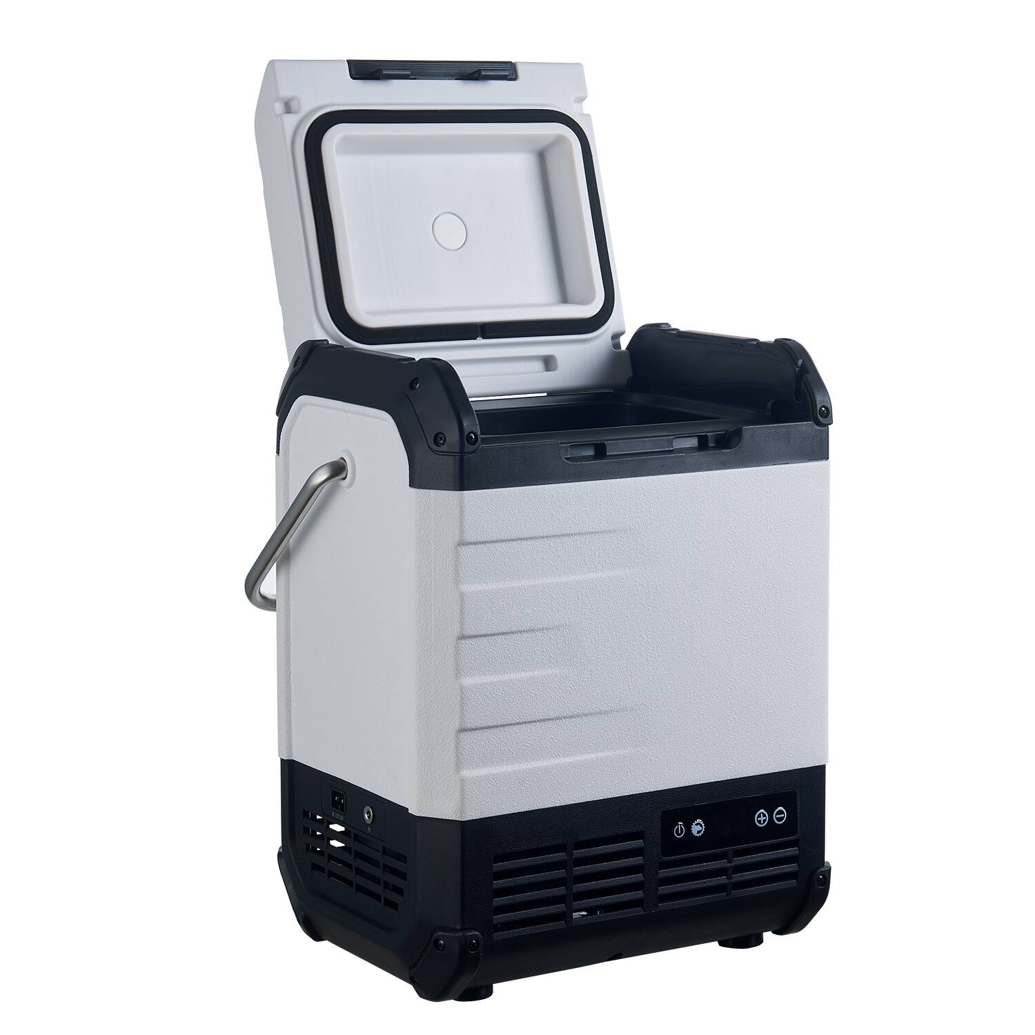 Back. Explorer Bear - Explorer Bear UR10W 10.5QT/10L 12/24V Portable Battery Powered Electric Fridge Freezer - Polar White.