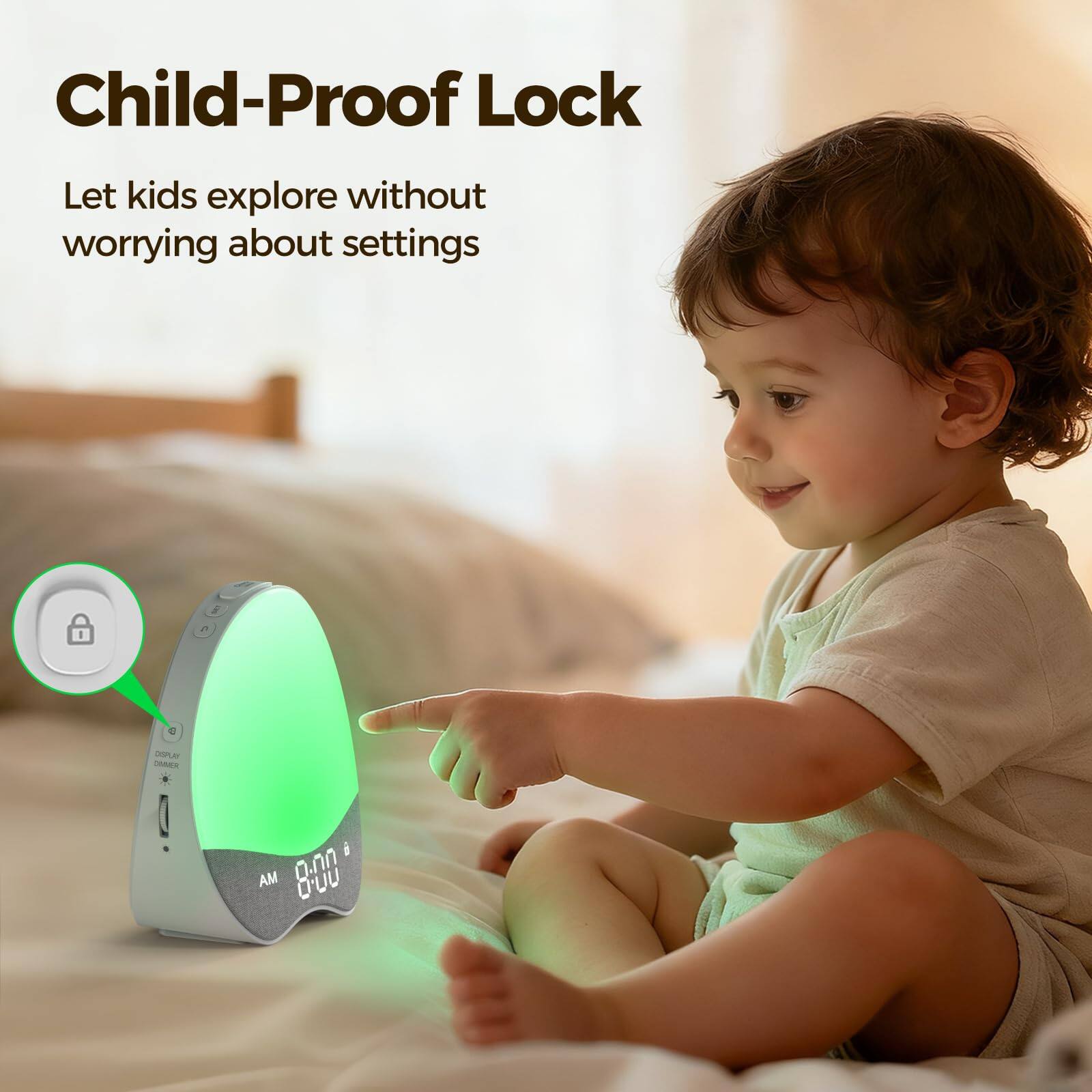 Child-Proof Lock  
Let kids explore without worrying about settings
