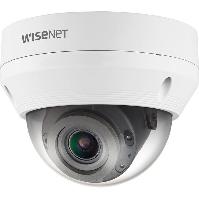 Front. Samsung - Wisenet QNV-6082R1 2 Megapixel Outdoor Full HD Network Camera - Color - Dome - White - 98.43 ft Infrared Night Vision - White.