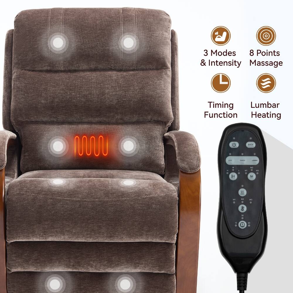 3 Modes & Intensity Massage  
8 Points  
Timing Function  
Lumbar Heating  

BACK  
THIGH  

YUME  
TM  
5  
IN  
M  
VII  
MJ  
IM  

0%