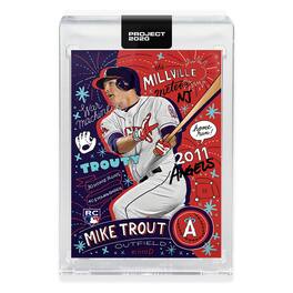 MLB Topps PROJECT 2020 Card 142 | 2011 Mike Trout by Sophia Chang - Red