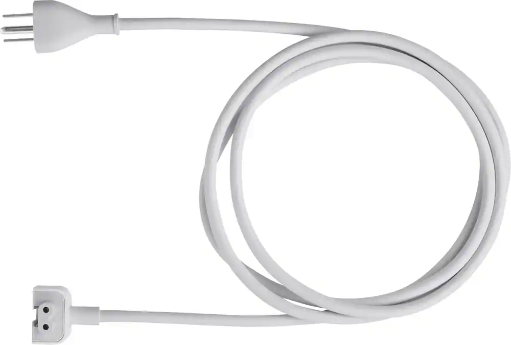 Front. Apple - Power Adapter Extension Cable - White.