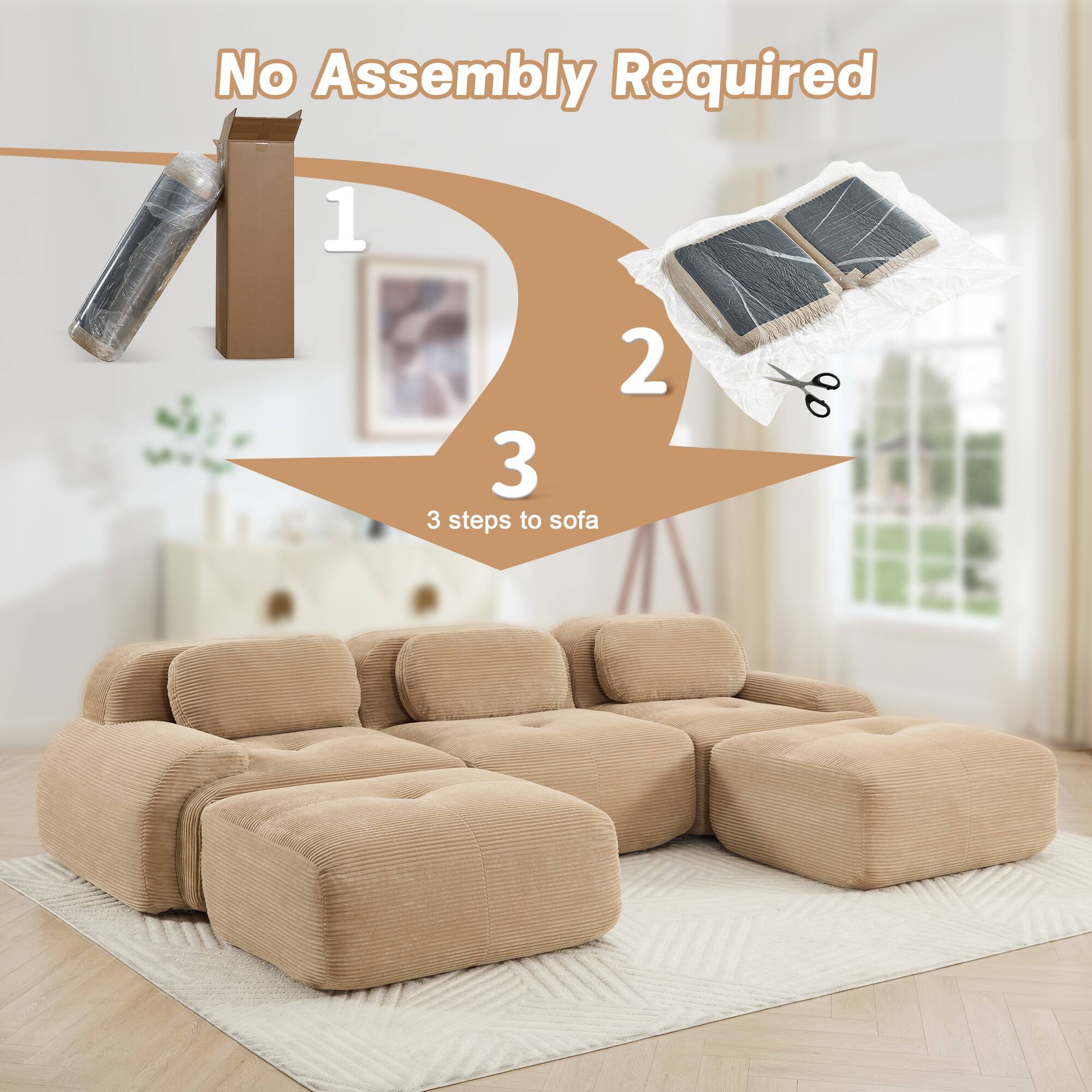 No Assembly Required

1
2
3

3 steps to sofa