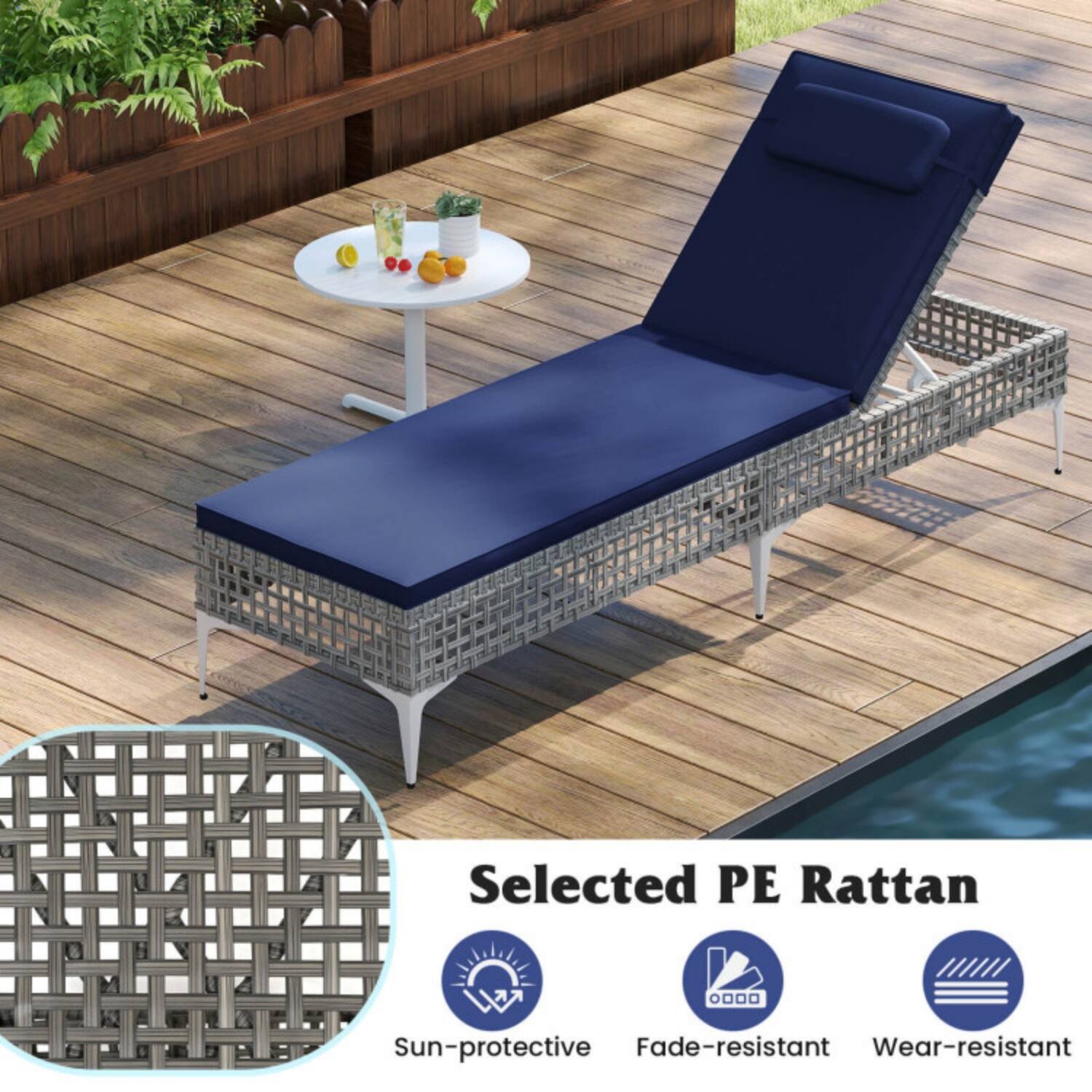 Selected PE Rattan  
Sun-protective  
Fade-resistant  
Wear-resistant
