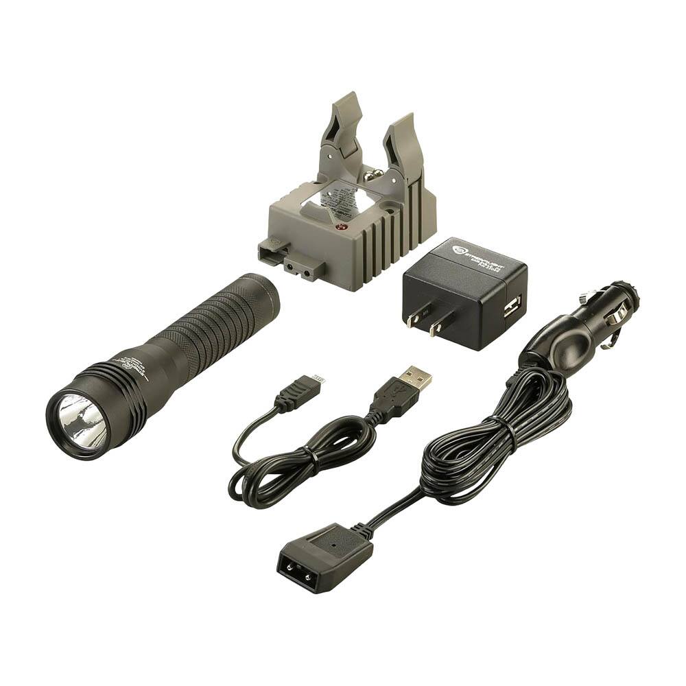 Front. Streamlight - Streamlight 74751 Strion LED HL 615-Lumen Rechargeable Professional Flashlight, Black.