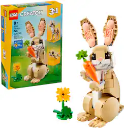 LEGO - Creator 3 in 1 Cute Bunny Building Toy Set 31162 - Front_Zoom