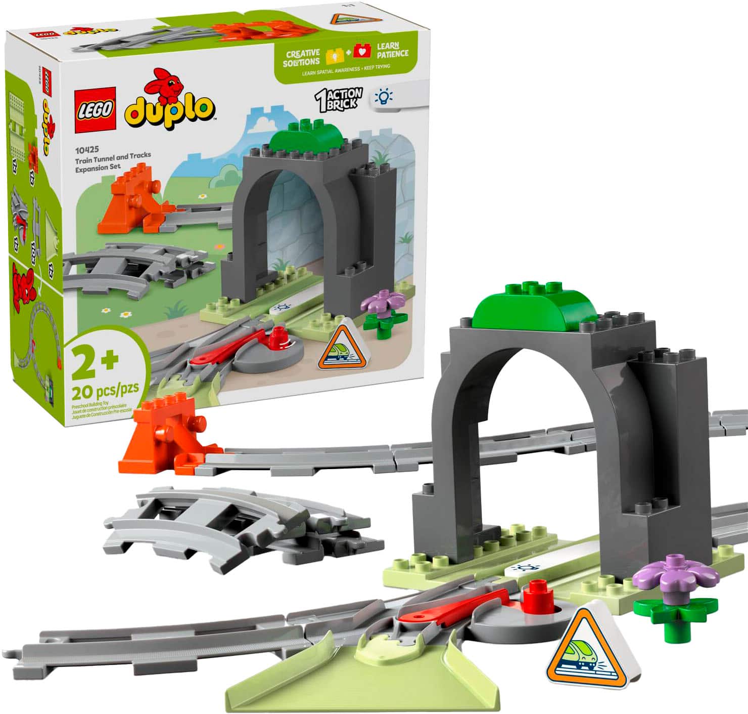 LEGO - DUPLO Town Train Tunnel and Tracks Expansion Set 10425 - Front_Zoom