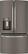 Front Standard. GE - 28.6 Cu. Ft. French Door Refrigerator with Thru-the-Door Ice and Water - Slate.