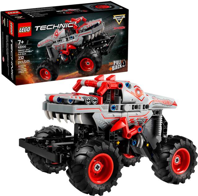 LEGO - Technic Monster Jam ThunderROARus Pull-Back Monster Truck Building Toy 42200