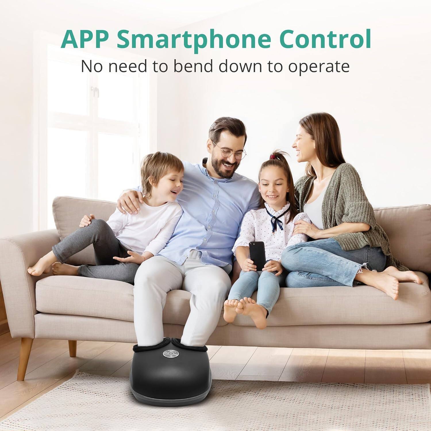 APP Smartphone Control
No need to bend down to operate