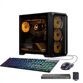 ASUS - Upgraded - TUF T700 Gaming Desktop,Intel Ultra 9 275HX,GeForce RTX 5060 Ti,32GB DDR5,1TB SSD+1TB Dock,Keyboard&Mouse,Win11 Pro - Solar Eclipse Gray