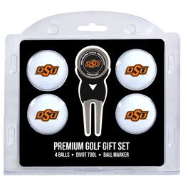 Team Golf - Oklahoma State Cowboys 4-Ball Gift Set - Multicolor