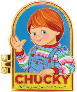 PopMarket - Chucky - Limited Edition Hinged Pin Badge - COLLECTIBLES - Multicolor