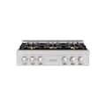 ZLINE - 36 in. Wide 6 Burner Classic Gas with DuoPro Cooktop (PCRT36) - Stainless Steel