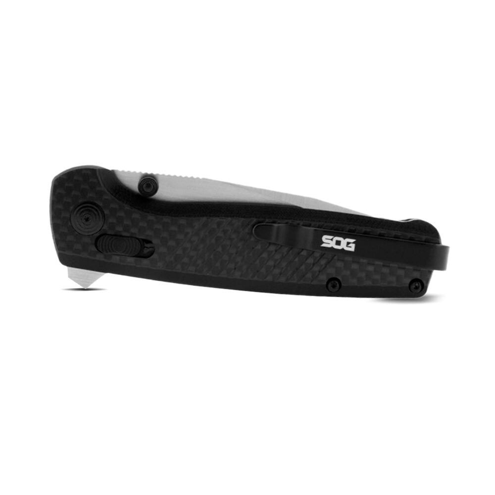 Back. SOG - SOG Unisex Terminus XR 2.95-Inch S35VN Blade Fiber Handle Folding Knife (Black).