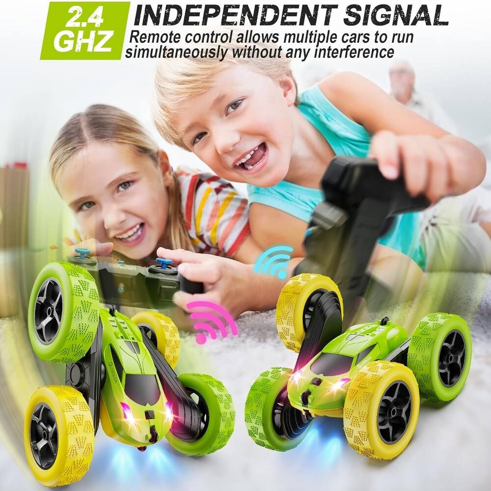 2.4 GHZ INDEPENDENT SIGNAL  
Remote control allows multiple cars to run simultaneously without any interference