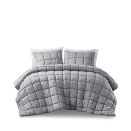 Gracie Mills - 3-PC Wonderland Comforter Mini Set - Gray