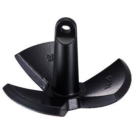 VEVOR - River Anchor, 30 LBS Boat Anchor Cast Iron Vinyl-Coated, Marine Grade Mushroom Anchor for Boats Up To 30 ft - Black
