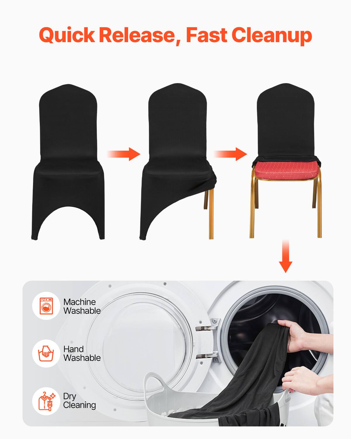 Quick Release, Fast Cleanup

Machine Washable
Hand Washable
Dry Cleaning