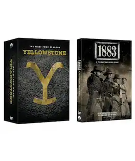 Yellowstone first 4 seasons plus 1883 a yellowstone origin story dvd set