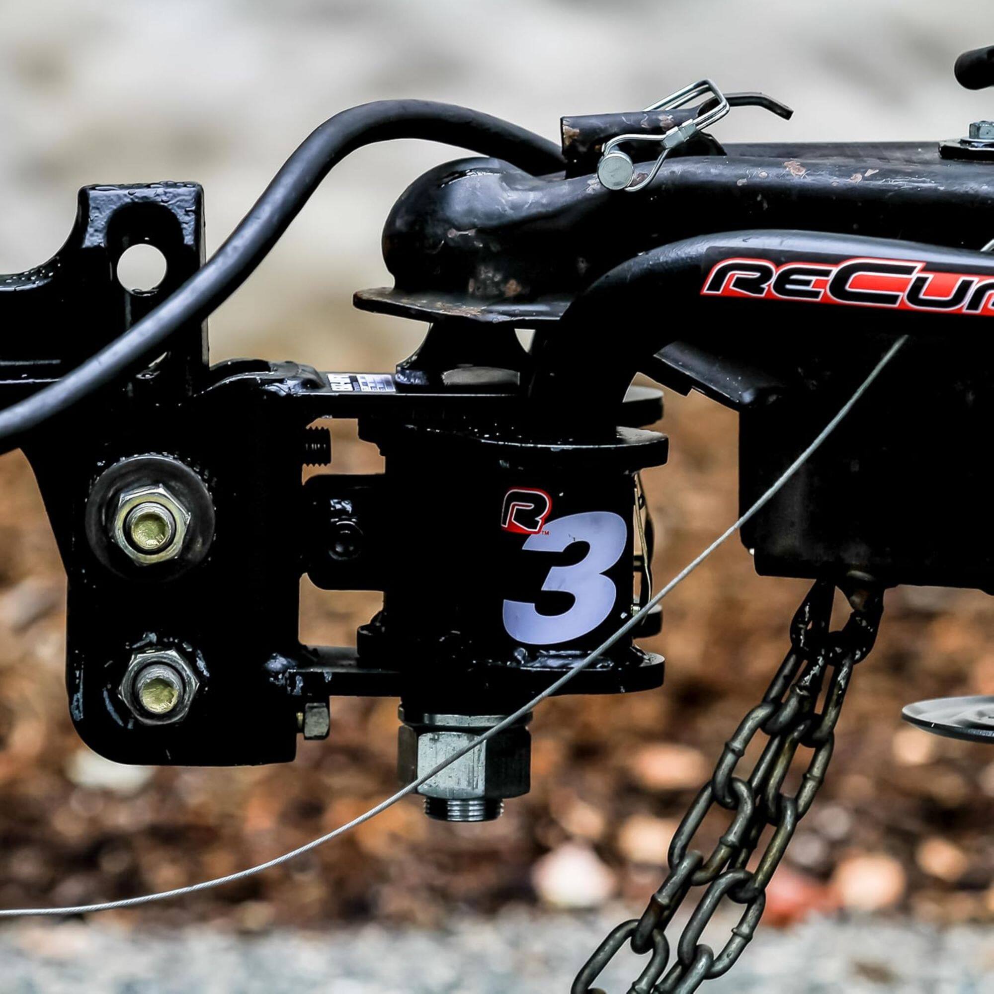 Alt View 1. Camco - Camco Eaz-Lift ReCurve R3 1200Lb Weight Distribution Hitch, Sway Control, 48753 - Black.