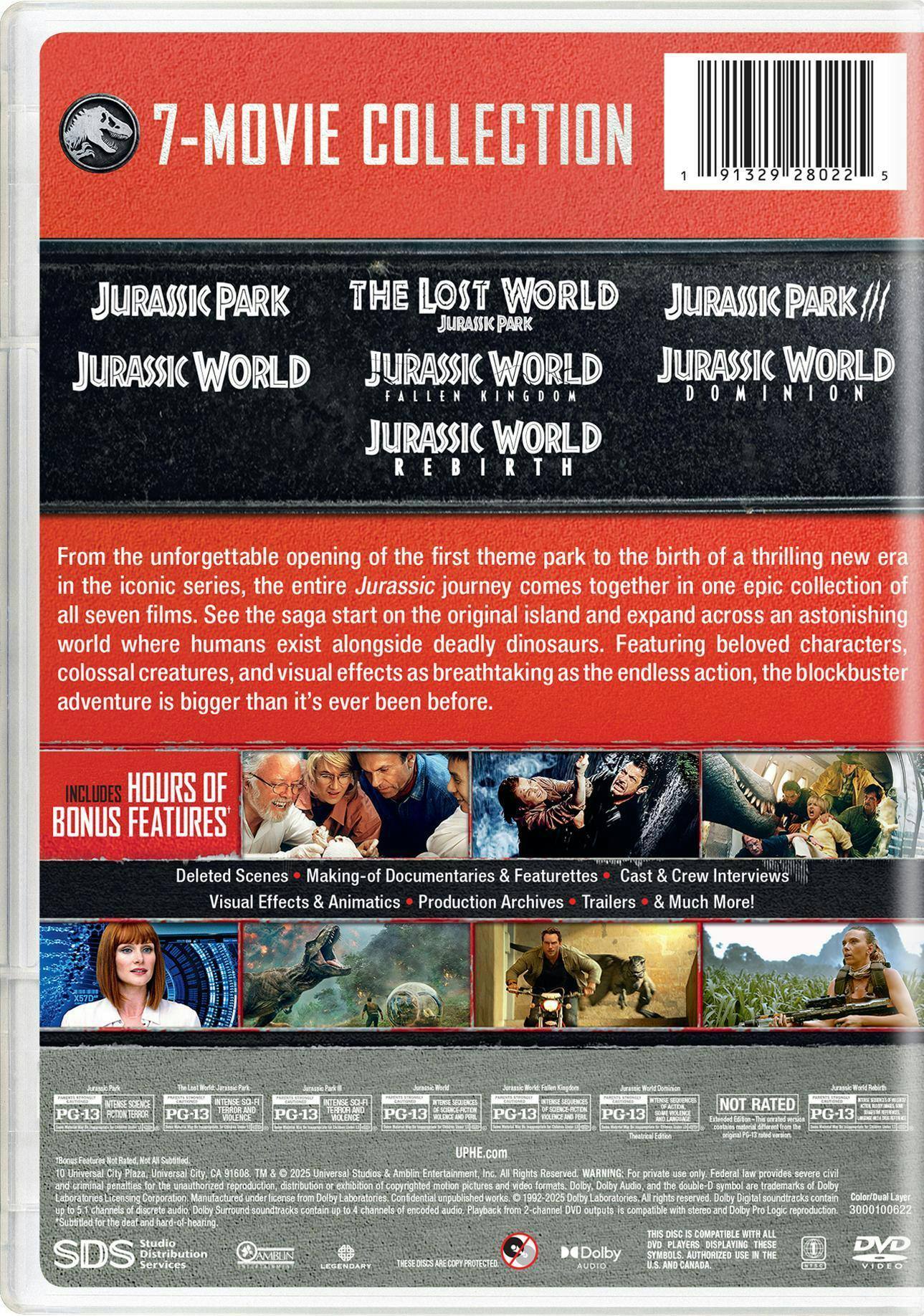 Jurassic World: 7 Movie Collection DVD [Standard] - Best Buy