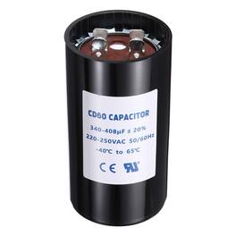 Unique Bargains - CD60 Capacitor 340-408uF 220-250VAC Run Motor Start Capacitor 50/60Hz for Electric Fan Motor Well Pump - Black