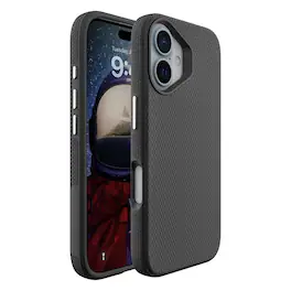 Entronix - iPhone 16 Case - Rugged Anti-Slip Shockproof Cover for Ultimate Protection - Black