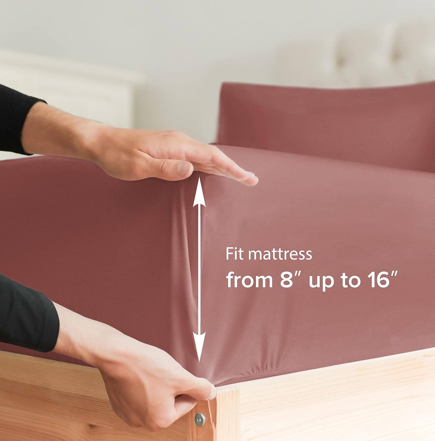 Fit mattress from 8" up to 16"
