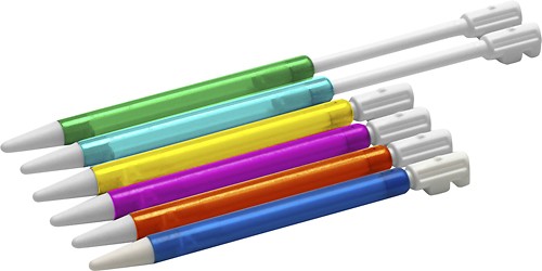 PDP - Rainbow Stylus Pack for Nintendo 3DS XL and DSi XL