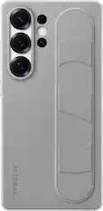 Front. Samsung - Galaxy S25 Ultra Standing Grip Case - Gray.
