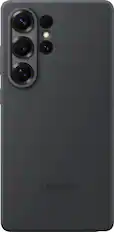 Front. Samsung - Galaxy S25 Ultra Silicone Case - Black.
