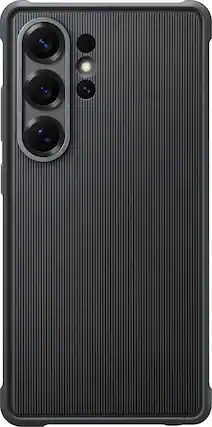 Front. Samsung - Galaxy S25 Ultra Rugged Case - Black.
