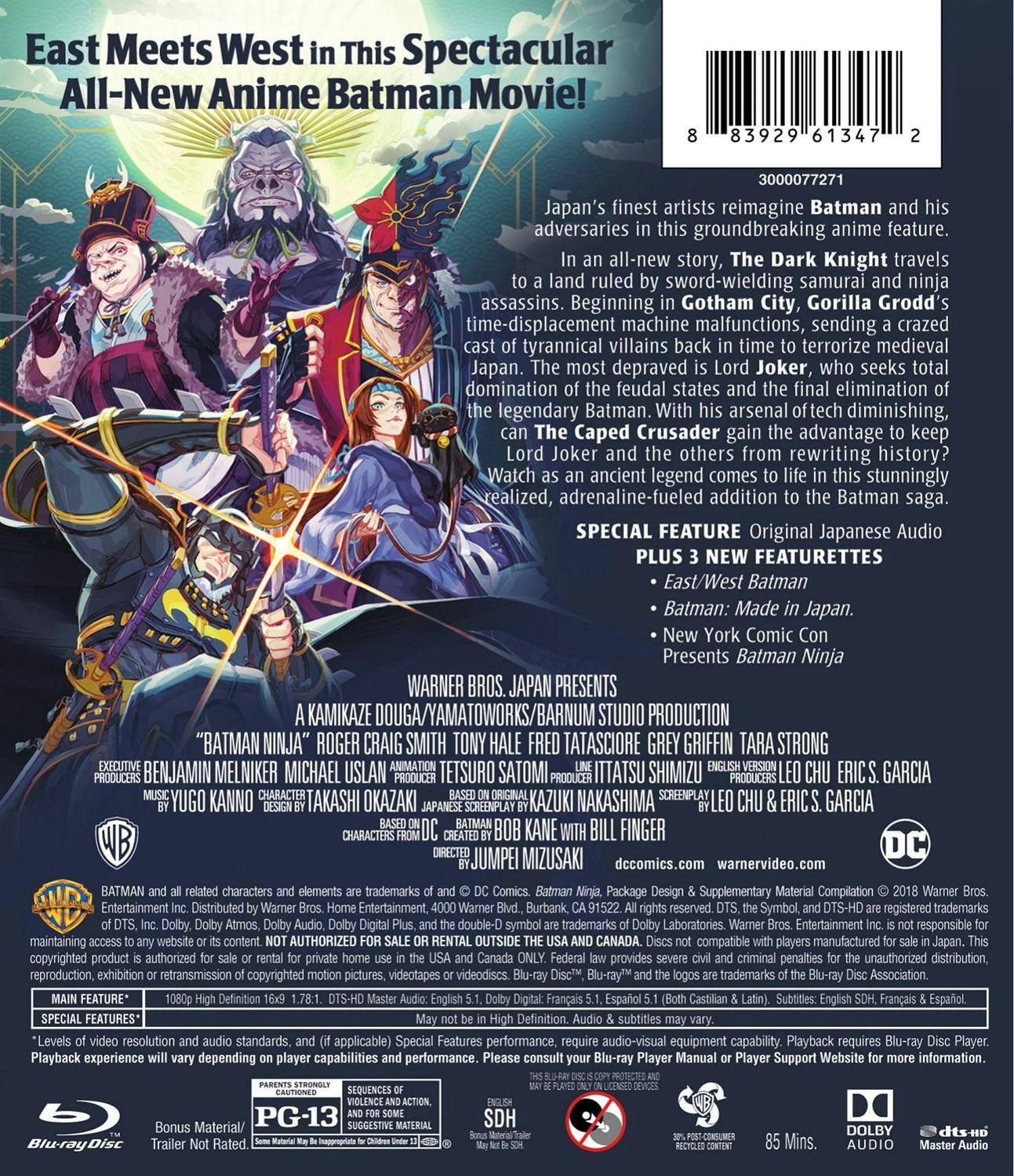 Back. Batman Ninja [Blu-ray].